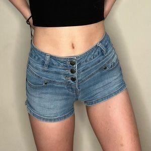short shorts size 0